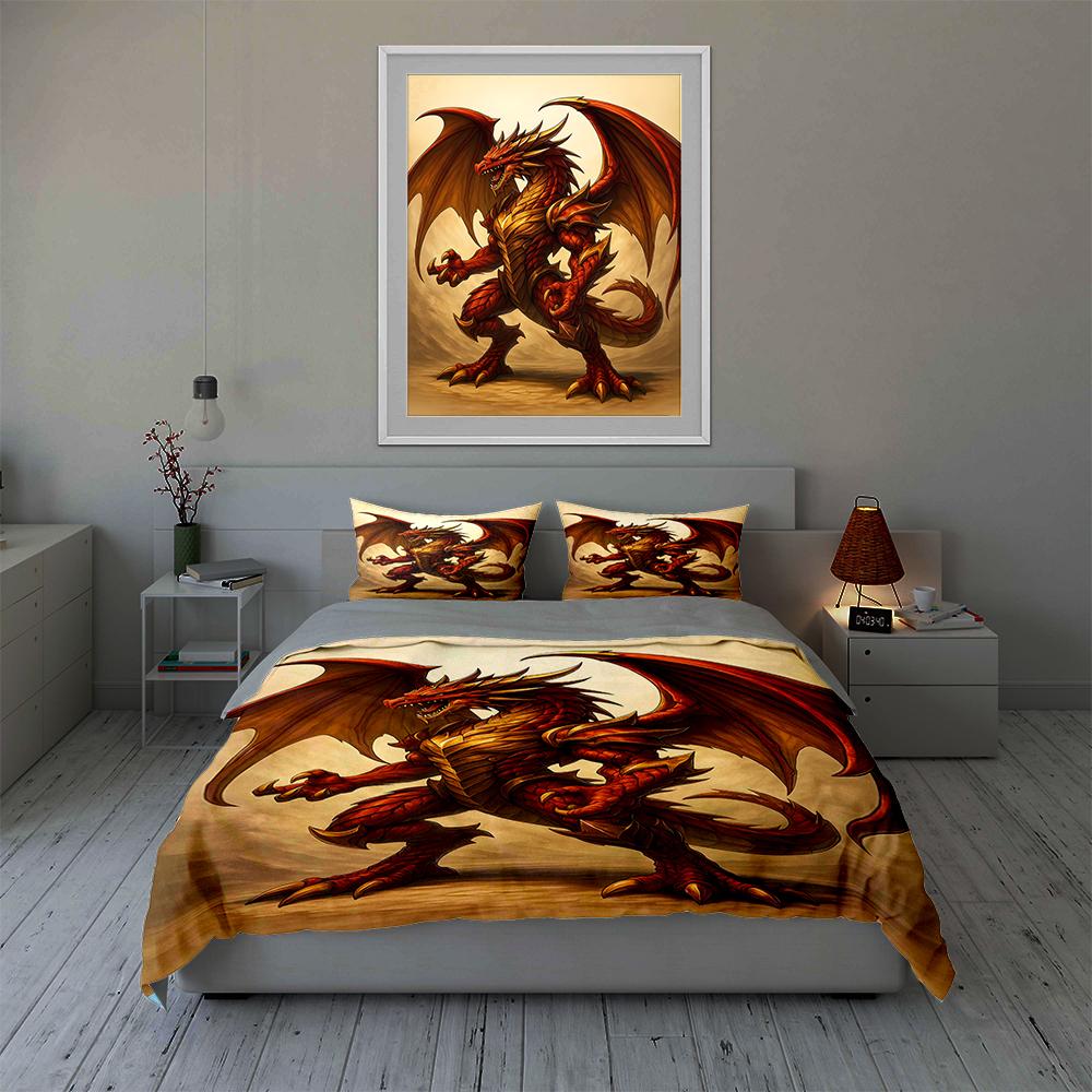 Fiery, bold, mythical. Bedding Duvet cover sets Duvet covers Pillowcases gifts (1 * Duvet Cover 2 * Pillowcases, without duvet insert)