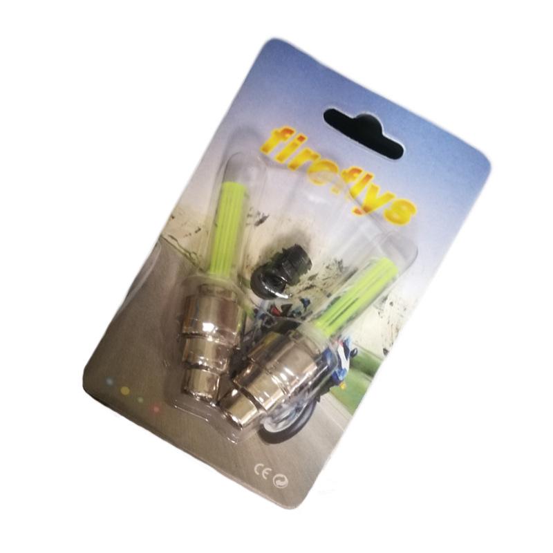 Fahrrad LED Speichenlicht: Farbiges leuchtendes Ventilkappen für Mountainbike-Nachtfahrten