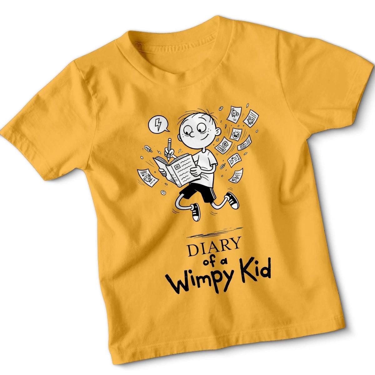 

Diary Of A Wimpy Kids Book Day 2026 Kids Tshirt Funny School Christmas Gift Tee 110