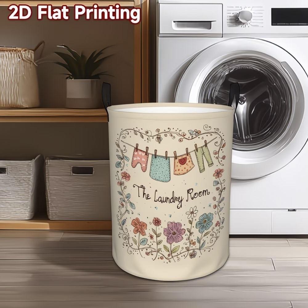 Folding Laundry Basket Large Capacity Clothes Storage Bin Durable Toys Organizers Bedroom