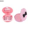 1 Stück Künstliche Wimpern Aufbewahrungsbox Rosa Schleifenknoten Design Mit Spiegel Display Box Hülle Organizer Make-up Kosmetikwerkzeug Geschenk Für Frauen