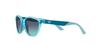 Emporio Armani EK4003F Shiny Transparent Turquoise Frame with Azure Gradient Dark Blue Size 48 Kids' Lens,