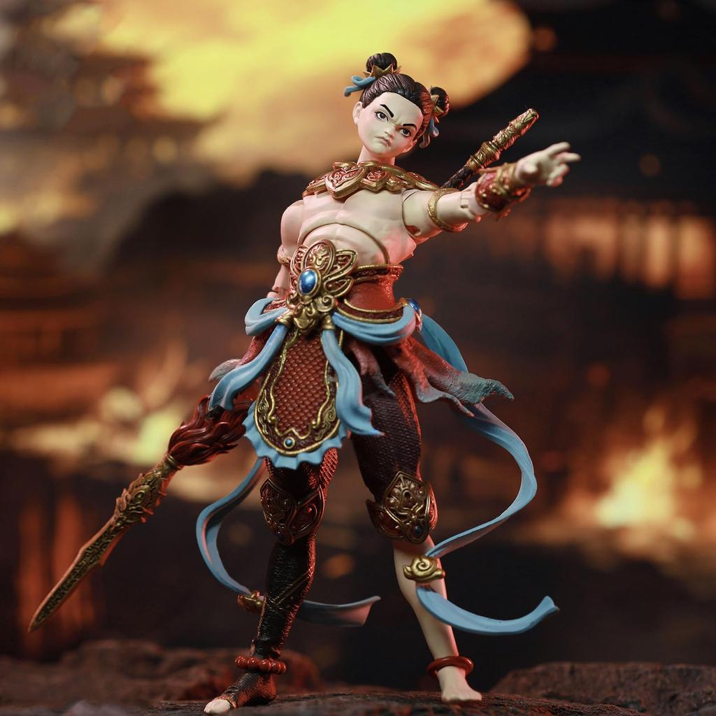 FancyRealm FJ 1A02 Houshin Nata Deluxe Edition Scale PVC Metal Painted Movable Figure 1/12 &