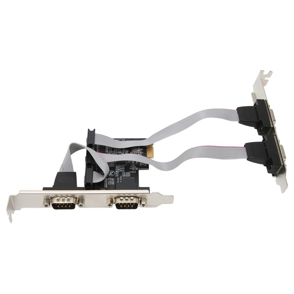 PCIE Expansion Card PCI Express X1 To Interface 4 RS232 Serial Ports Wide Applications Adapter Card
