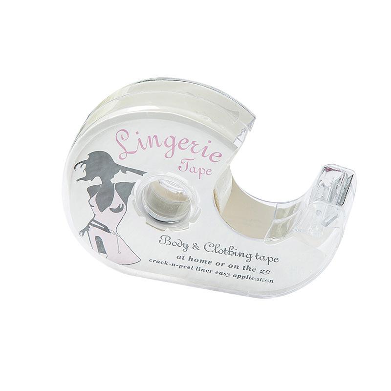 Double-Sided Transparent Collar Tape Roll - Invisible, Anti-Exposure Stickers
