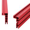 Miter Gauge Fence 75 Type Miter T-Track Aluminum Profile Fence Woodworking Miter Fence with Scale for Router Table (RED, 60cm)
