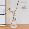 Retro Embossed Transparent Glass Vase: French-Inspired Luxury Home Decor for Living Room