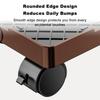 Computer Tower Stand Adjustable Mobile CPU Bracket with Universal Wheel Stainless Steel PC Tower