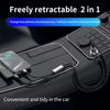 100W Super Fast Charging 2-in-1 Retractable USB-C & Type-C Coiled Data Cable 90-Degree Angled Design TPU Material for IPhone17