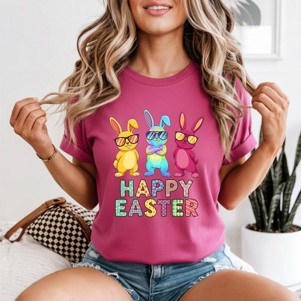 Funny Easter Bunny Cool Bunnies Happy Easter Unisexs Tshirt