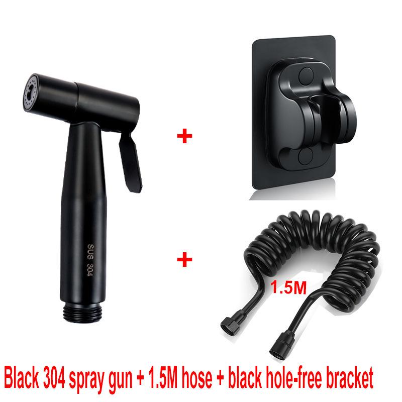 304 High-Pressure Toilet Bidet Sprayer Set with Faucet and Nozzle