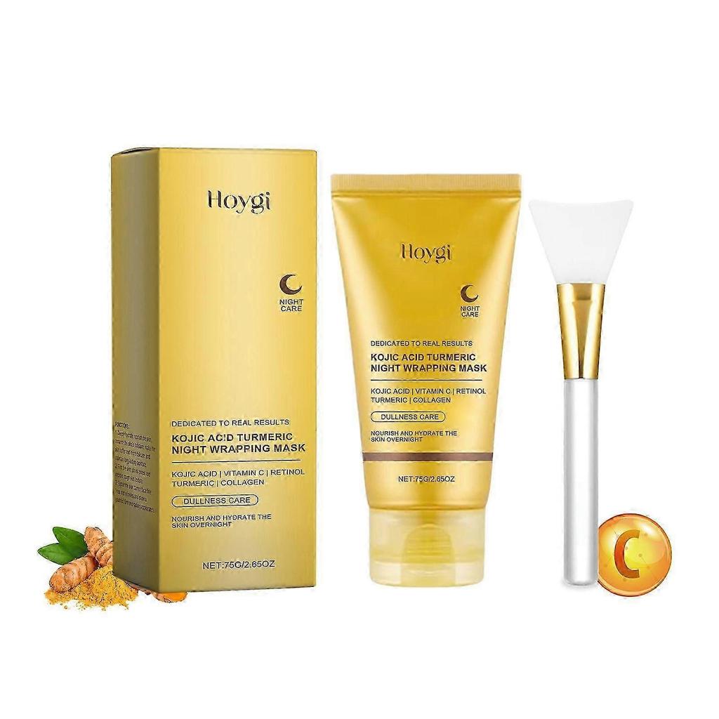 Nejprodávanější noční maska Kojic Turmeric Off Mask na pigmentové skvrny a rozjasnění pleti, péče o pleť s kolagenem