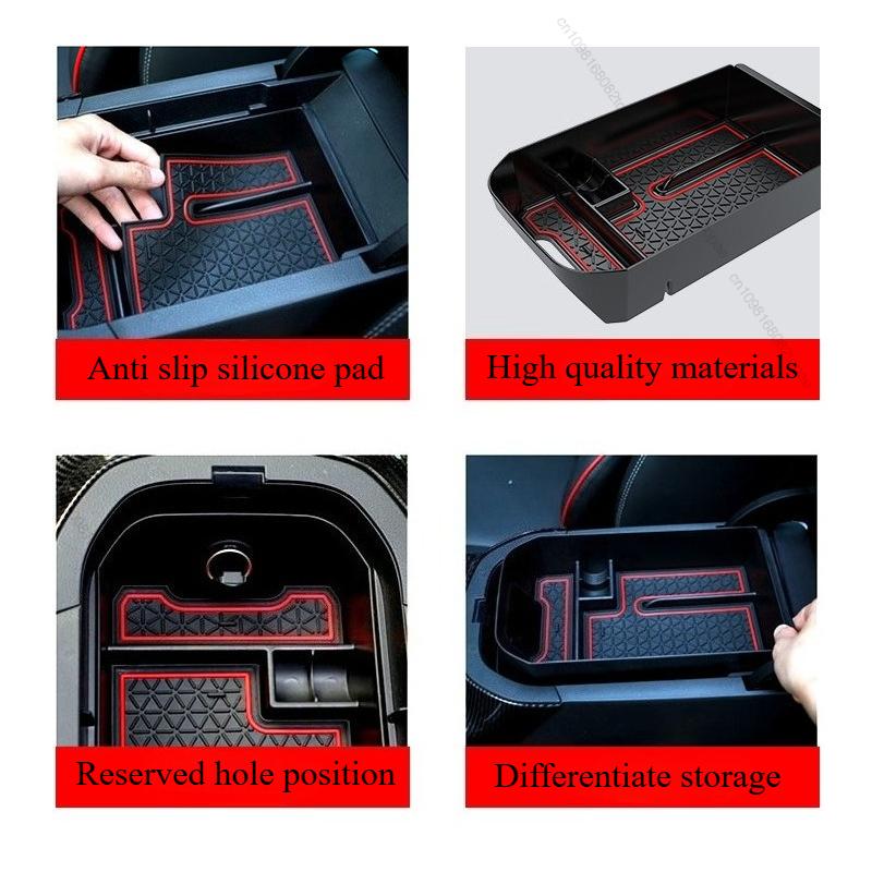 For Toyota RAV4 -2024 Central Storage Box Armrest Armrest Glove Holder Plate Car Container Organizer Car Accessories