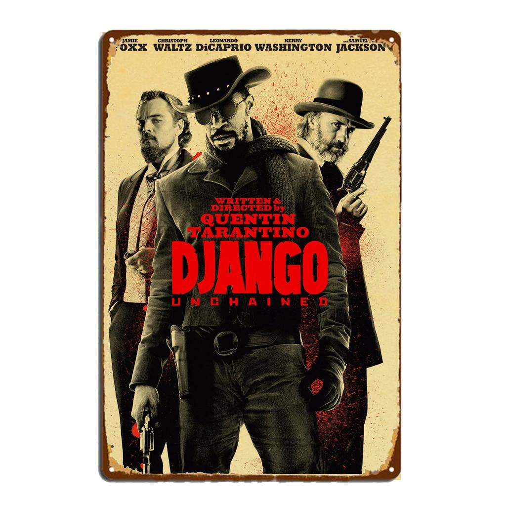 Metallblechschild Vintage Shabby Dekorative Schilder Quentin Tarantino Film Schilder Haus Schlafzimmer Wandplatte Poster Dekor Blechschilder