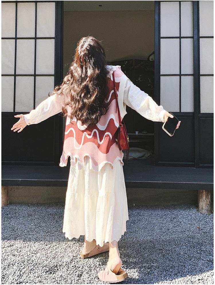 French-Style Pink Vest Dress Set: Irregular, Age-Reducing & Elegant 2025 Spring Collection - Sweet Long Skirt Two-Piece for Women