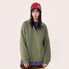 MINISO Men's Fleece-Lined Half-Zip Stand-Collar Sweatshirt