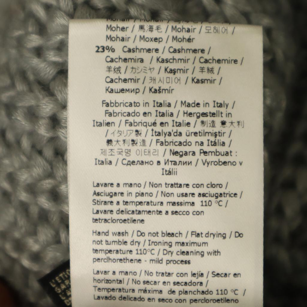 Fendi Made In Italy Silk Blend Long Sleeve Short Turtleneck Sweater Knit Women Used