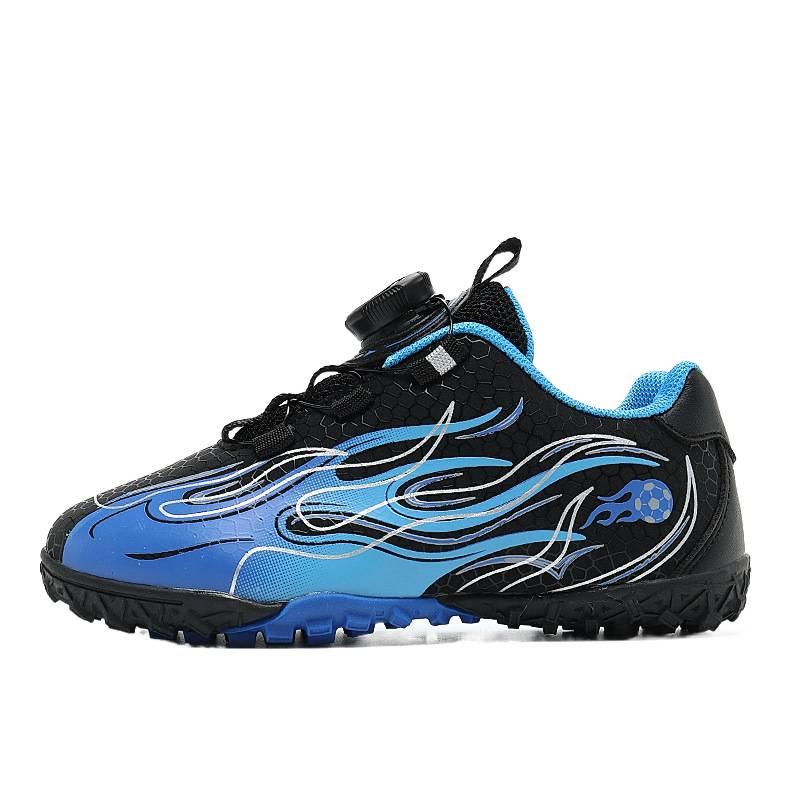 Children's Football Shoes, Rotating Buckle, Male and Female Primary School Students, Broken Nails, Rubber Soles, Professional Training Spikes