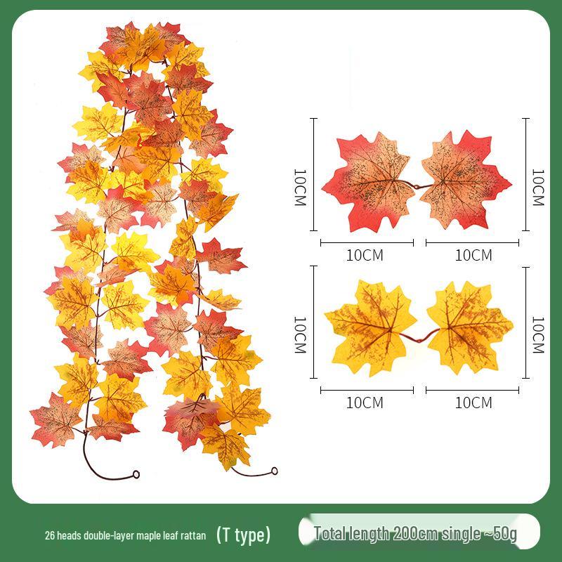 Skladem Podzimní a Halloweenská dekorace z javorových listů pro Vánoce a Den díkůvzdání