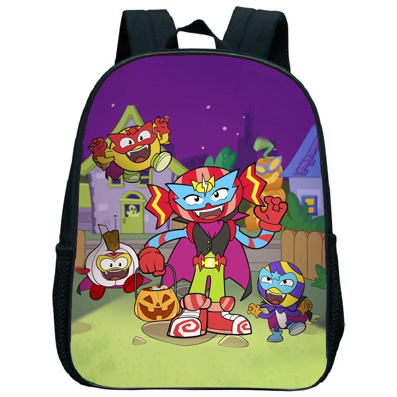 Superzings Kazoom Kids Backpack Children Kindergarten Schoolbag Super Zings 3-5 Years Old Boys Girls Cute Nursery Kids Bag