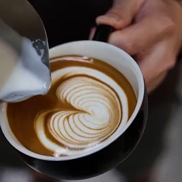 [Official] WPM  Round Spout Milk Pitcher, 450ml, HC7106BK (Black)