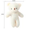 10/50pcs/lot 11CM Mini Multi- Teddy Stuffed Plush Toy Lovely White Bear Doll Toy Backpack Keychain Birthday Party Gifts