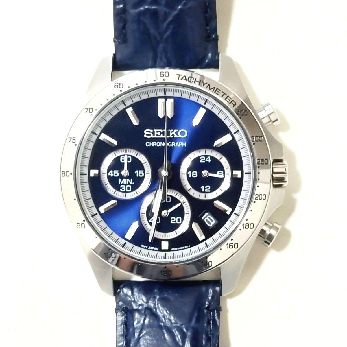 [Almost unused] SEIKO Seiko Selection (Spirit) SBTR019 Leather band Dial blue
