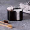 Cotton Pad and Swab Holder, Small Plastic Cotton Swabs Dispenser, Bathroom Accessories Storage Box Organizer for Cotton Swa