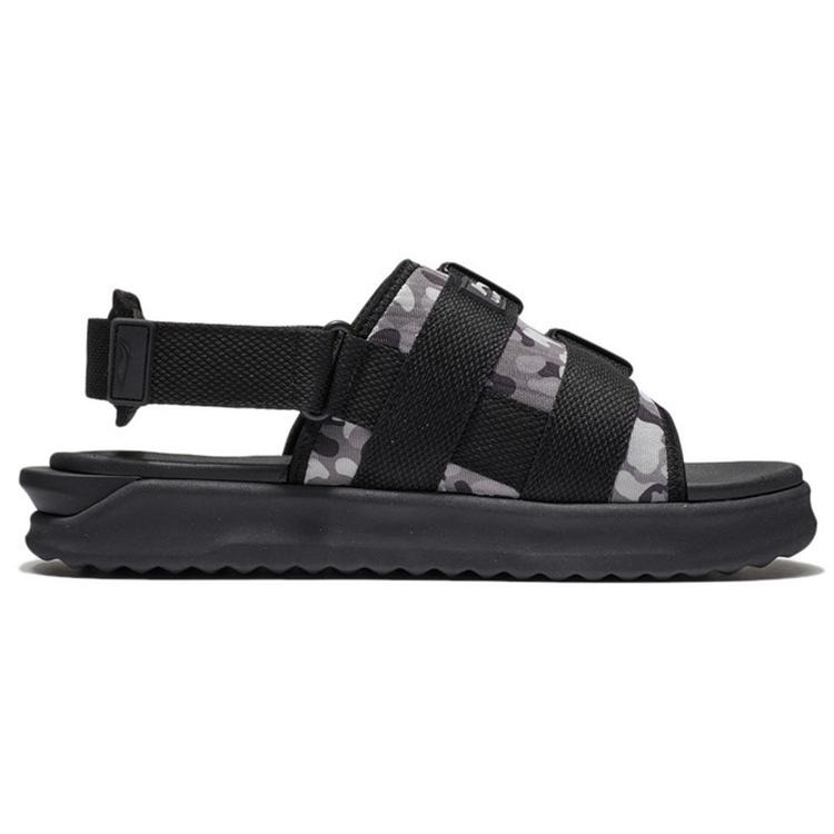 Li Ning Beach Sandals Men's Black Gray AGUS009-3