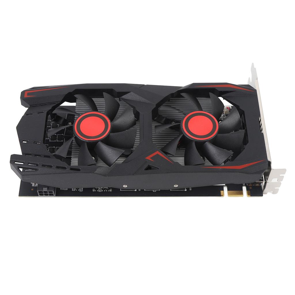 Grafikkarte 6GB GDDR5 192BIT Doppellüfter PCIE 2.0 16X Slot Unterstützt DVI VGA High-Definition Multimedia Interface Gaming-Grafikkarte