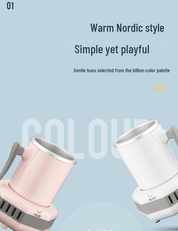 Portable Mini Beer & Beverage Cooling Cup for Car, Dorm, Office, or Outdoor Use