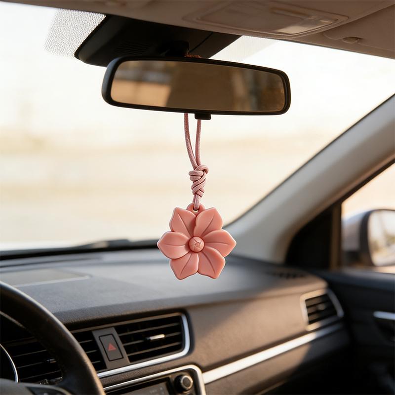 Camellia Flower Aroma Wax Tablets Long-Lasting Fragrance Household Wardrobe Aroma Wax Tablets Car Aroma Hanging Ornaments Air Fresheners 2