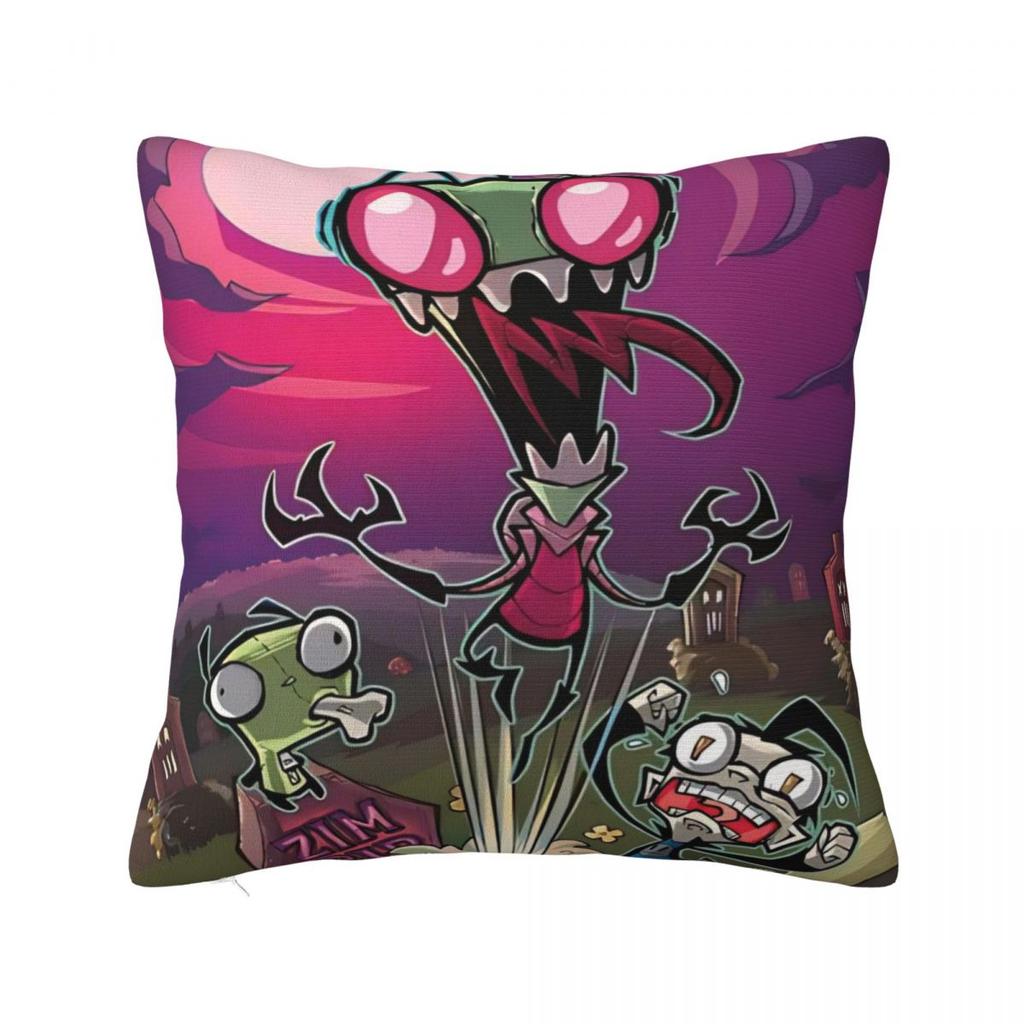 Invader Zim Gir Dib Robot Povlak na polštář Americký animovaný povlak na polštář na pohovku ložnici domácí dekorace Povlak na polštář Povlaky na polštáře Dárek