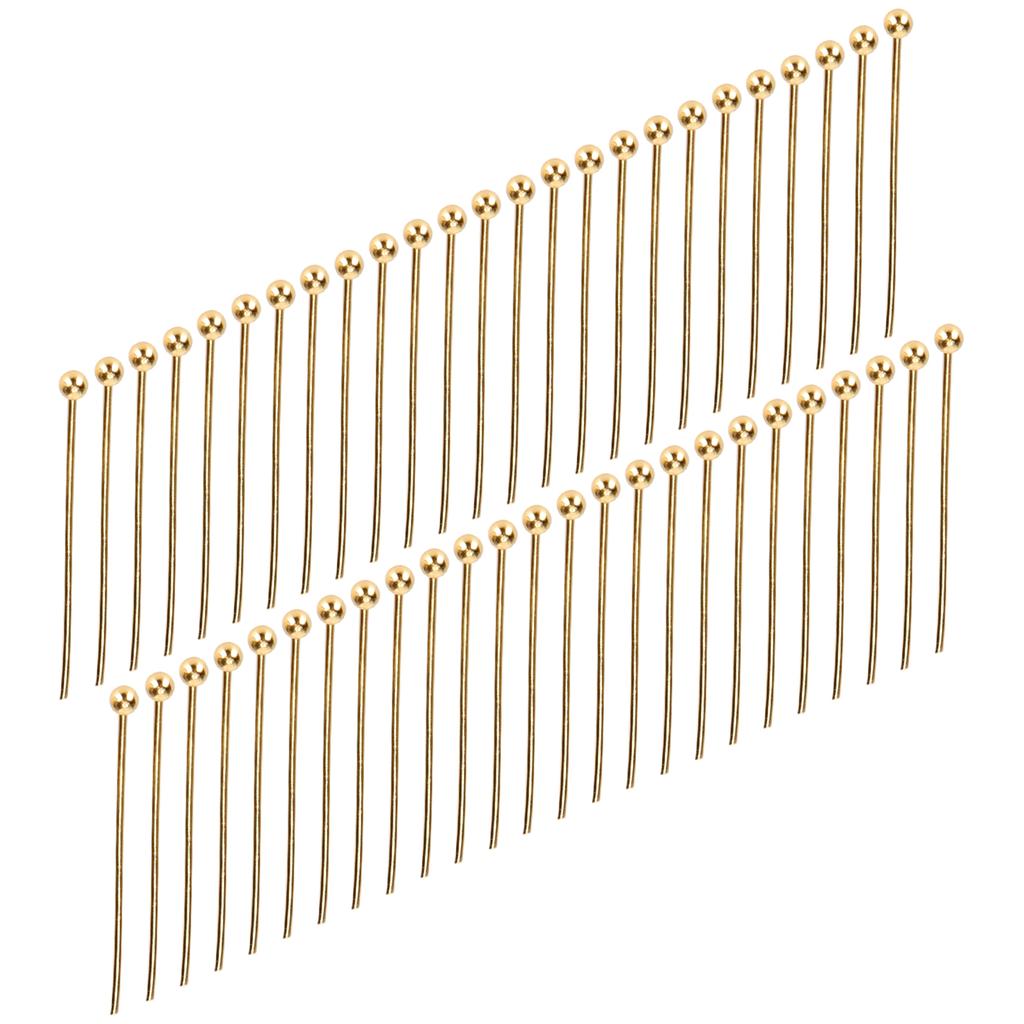 50 sztuk Ball Head Pins Biżuteria Wisiorek DIY Craft Koralik Dokonywanie Części Akcesoria Dostaw