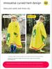 Children's Raincoat with Backpack Space for School, Thickened and Lengthened, Full-Body Waterproof, Suitable for Kindergarten and Elementary School