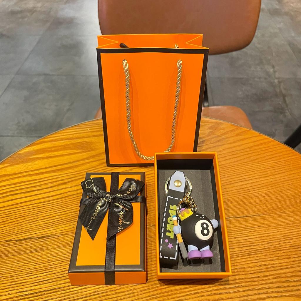 Original Badminton Figurine Keychain Fashionable Fun Cartoon Tennis Pendant Small Gift Football-related Souvenir