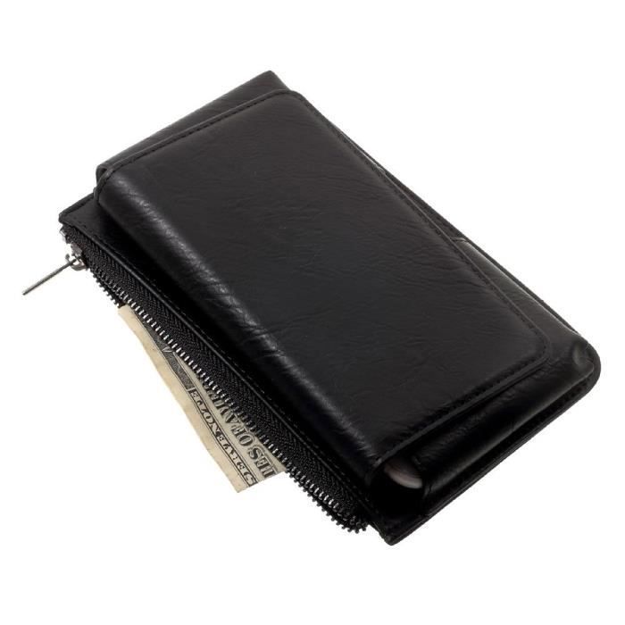 Étui à Ceinture Horizontale - ZTE - Visible R2 - Cuir Synthétique - Noir - 15,5 x 9,0 x 1,3 cm