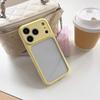 Shockproof Bumper Clear Candy Color Large Window Case For iPhone 17 16 15 14 13 12 11 Pro Max Plus Transparent Acrylic Cover