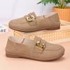 Модная и повседневная однопедальная одинарная обувь женская весенне-осенняя новая ленивая обувь на плоской подошве и удобная