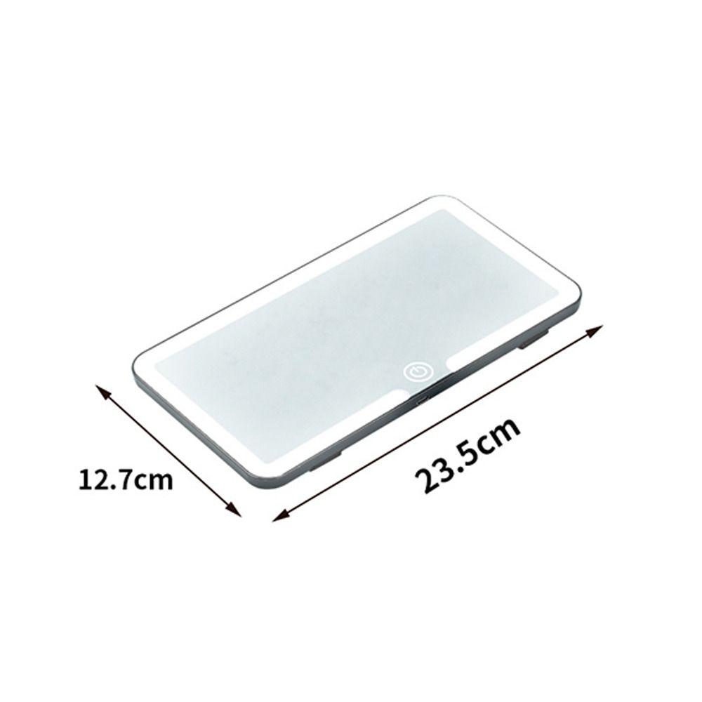 HD LED Car Makeup Mirror Car Visor Mount Fill Light Mirror New Makeup Mirror  Vehicle Interior