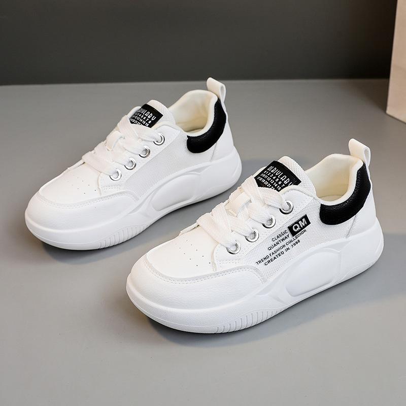 

Xq5808 Белая обувь, женские туфли-лодочки с сеткой, женские кроссовки, женская обувь, дышащая сетчатая обувь с отверстиями на толстой подошве, увеличивающая рост 40