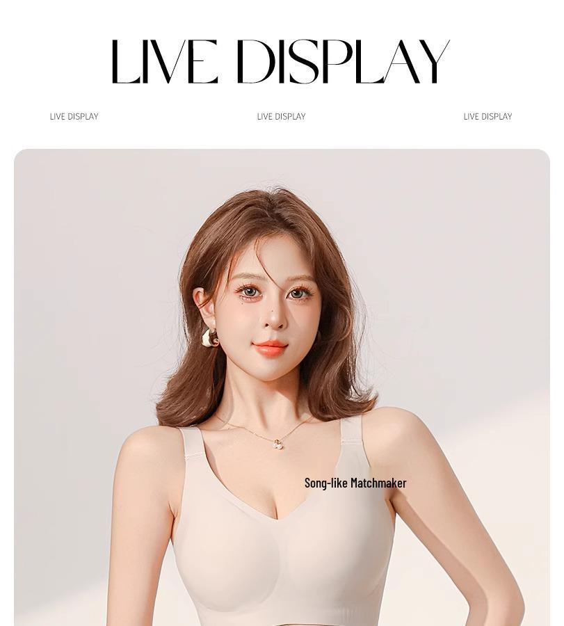 Seamless Full Coverage Lift Bra: Large Bust Support, Anti-Sagging, Shaping, Thin Summer Wear.