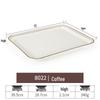 Melamine Rectangular Serving Tray for Cups, Bread, and Cake