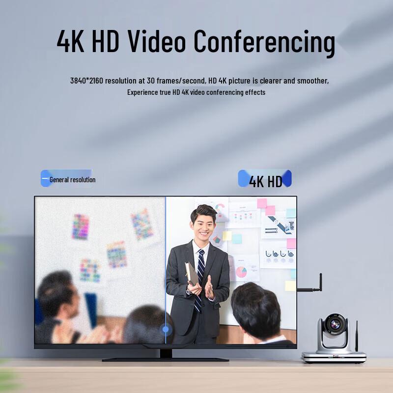 Hongshid 4K Wireless Video Conference Camera with Optical Zoom (CN Version)