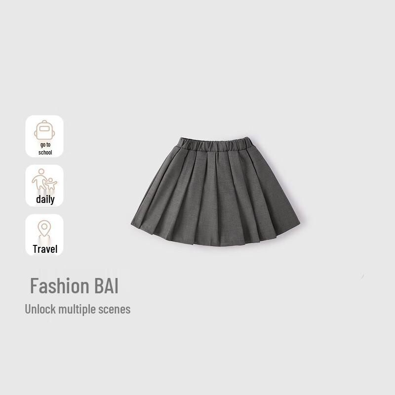 JELLYBABY Girls' Academy Style Pleated Skirt