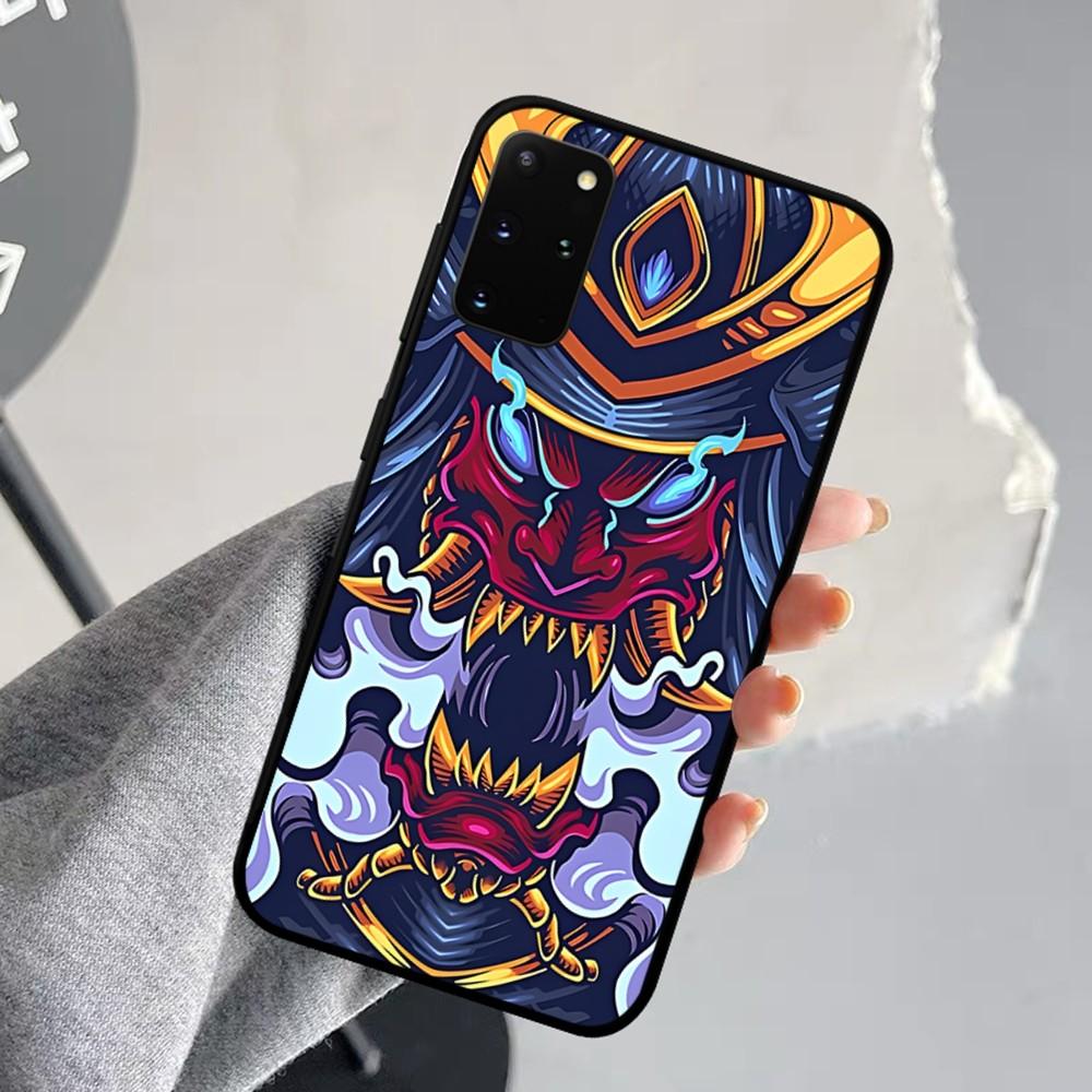 Samurai Oni Mask Phone Case For Samsung S 9 10 20 21 22 23 30 23 24 Plus Lite Ultra FE S10lite Fundas