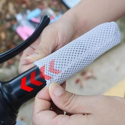 Motorcycle Handle Cover Ice Silk Anti Slip Breathable Handle Cover Summer Electric Tricycle Elastic Handle/Brake Cover Decor