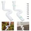 1pc Upgrade Downspout Extender,ABS+PE Folding Telescopic Rainwater Drainage Pipe Connector,Flexible Rain Drain