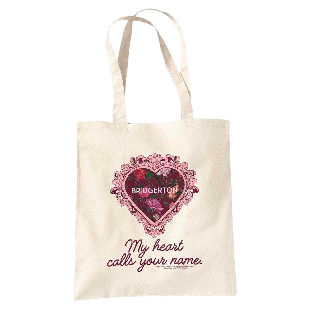 Bridgerton My Heart Calls Your Name Reusable Tote Bag