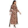 Yiduo Duo European-American Ethnic Print Embroidery Lace Mesh Muslim Dress 21275